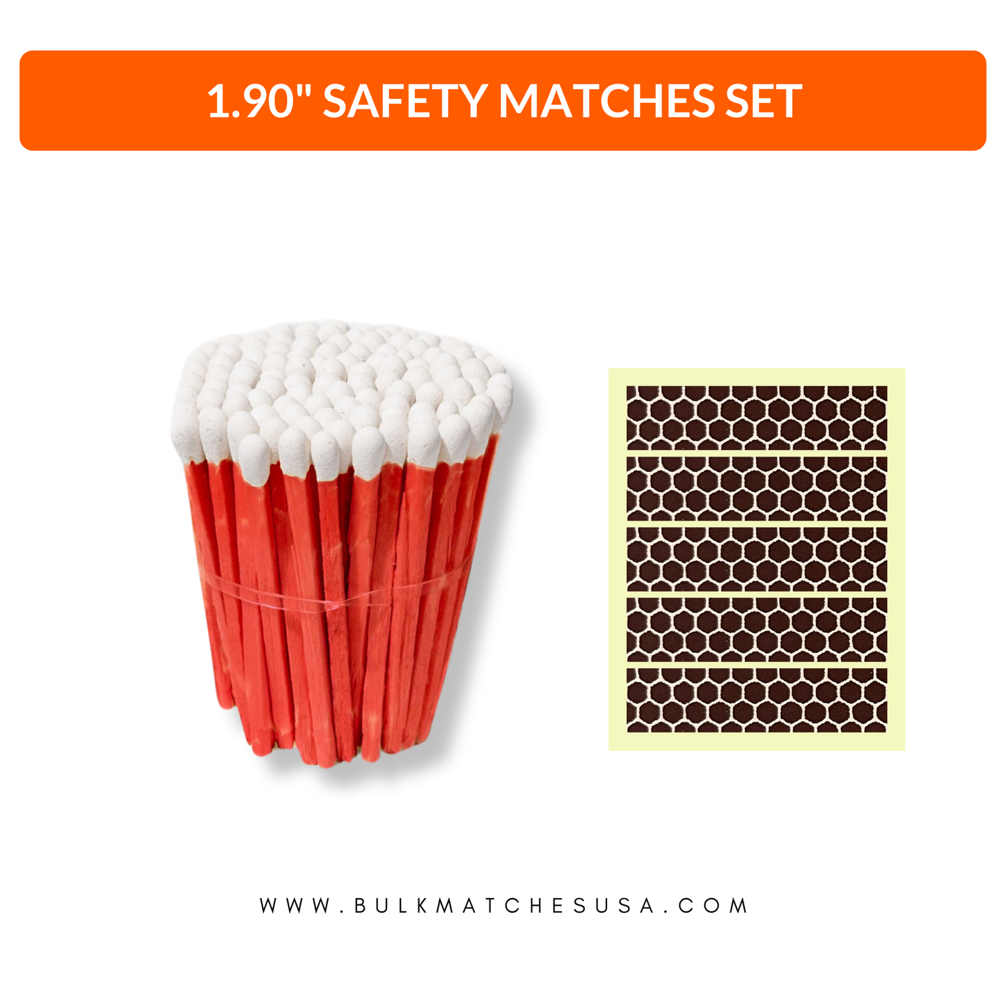 Candy Cane 1.90" - Safety Matches
